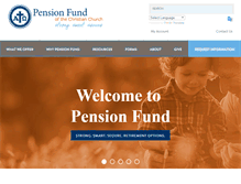 Tablet Screenshot of pensionfund.org